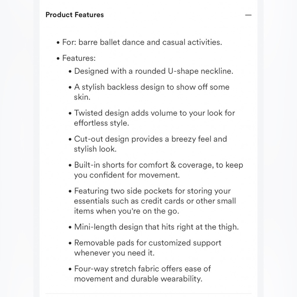 Backless Twisted Flare Mini Dance Active Dress. L… - image 6